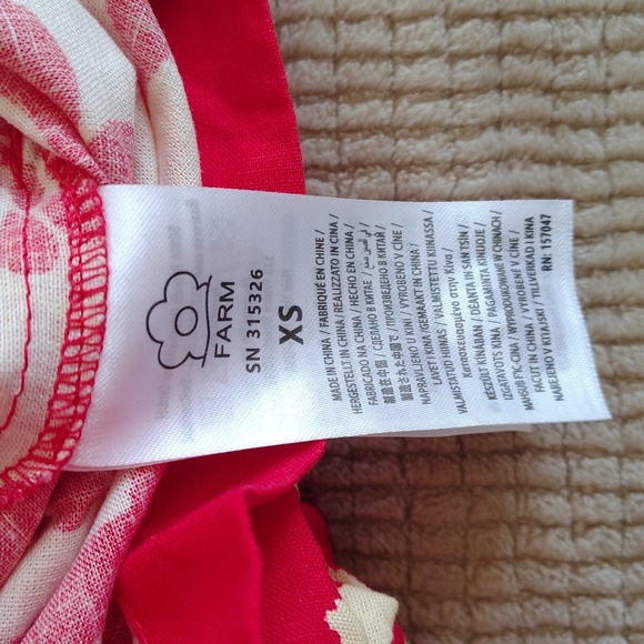 NWT Farm Rio Red Palermo Sleeveless Romper Size XS - Picture 15 of 16